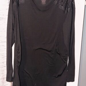 Great Expectations Black Lace Accent Blouse